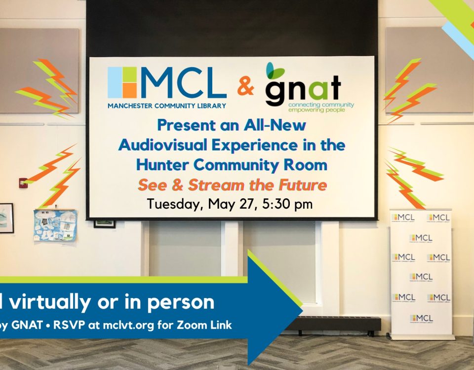 Promotional image for the Hunter Community Room audiovisual upgrade showcase in May 2025