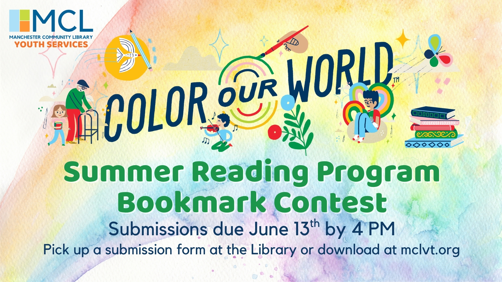 Summer Reading Program Bookmark Contest: Color Our World
